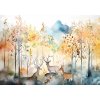 Tapety Postershop Fototapety vliesové For kids watercolour forest rozměry 254x184 cm