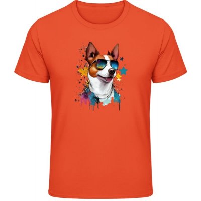 Gildan Soft Style tričko Design č.1 - Pes SuperStar- Oranžová