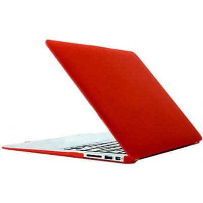 PROTEMIO 49556 CRYSTAL Plastový kryt pro Macbook Air 13" A1466 / A1369 červený