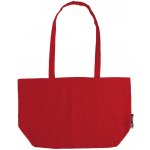 Neutral Velká nákupní taška přes rameno z organické Fairtrade bavlny červená – Zboží Mobilmania