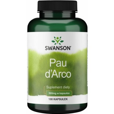 Swanson Pau d'Arco 500 mg 100 kapslí – Hledejceny.cz