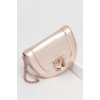 Kabelka Pinko kožená kabelka růžová 101510 A1JG 101510.A1JG