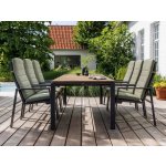 Concept teak Milano stolní souprava 1+6 olivově zelená – Hledejceny.cz