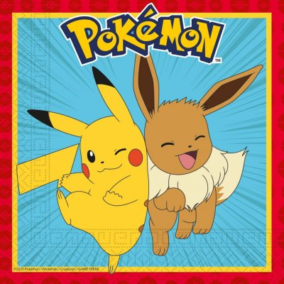 Procos Ubrousky papírové EKO Pokemon 33x33cm 20ks – Hledejceny.cz