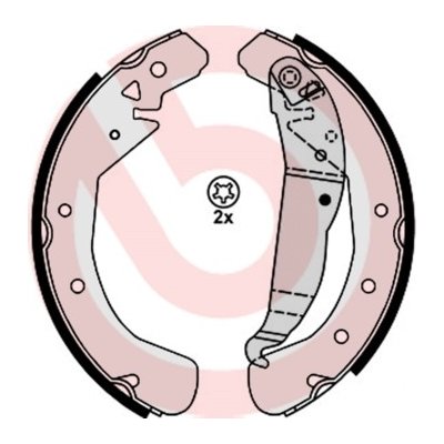 S 59 525 BREMBO Sada brzdových čelistí | Zboží Auto