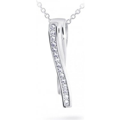 Cutie Jewellery přívěsek z bílého zlata se zirkony Z6301 2880 40 10 X 2 – Zboží Dáma