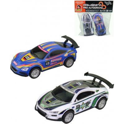 MaDe Autodráha náhradní autíčka 2 ks 1:43 stříbrná modrá – Hledejceny.cz