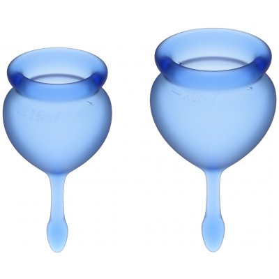 Satisfyer Mestruační kalíšek Feel good blue modrá – Zboží Dáma