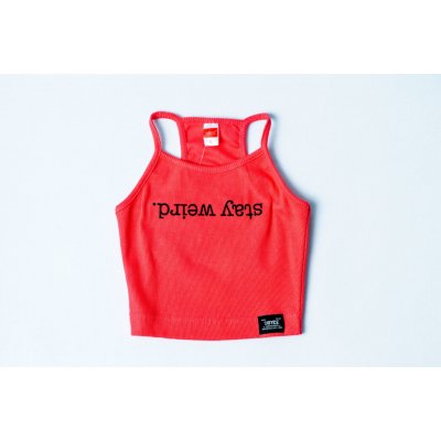 Joyce dívčí letní top WEIRD / červená bílá modrá červená – Zboží Dáma