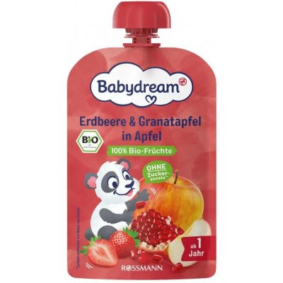 Babydream BIO jablko, granátové jablko, třešeň 100 g – Zboží Dáma