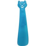 VTR Dětská lžíce Buble 18cm - kočka Barva: Modrá průsvitná – Sleviste.cz
