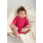 Kojenecké body s dlouhým rukávem lososově růžové – Zboží Dáma