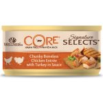 Wellness Core Cat Selects Chunky kuře s krůtou v omáčce 79 g – Hledejceny.cz