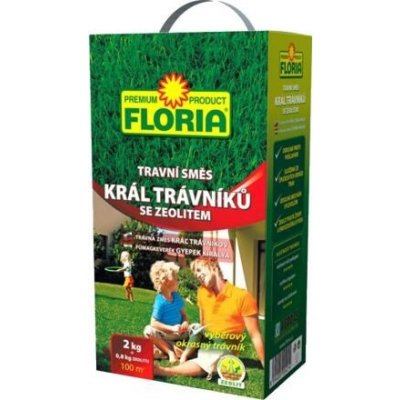 AGRO FLORIA Král trávníků travní směs 2 kg + zeolit 800 g