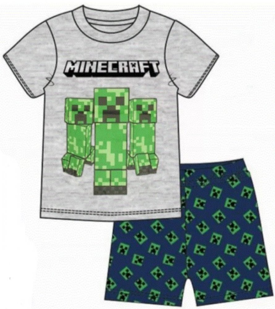 Mojang official product chlapecké pyžamo Minecraft šedá | Srovnanicen.cz