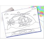 Radost v písku Šablona na pískování vrtulník přistává A5 148 x 210 mm – Zboží Dáma