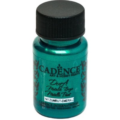 Cadence Metalická akrylová Dora Metalic 50 ml emerald green smaragdová DM141 – Zboží Dáma