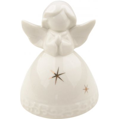 Anděl Přerov Anděl porcelánový 8 cm na postavení