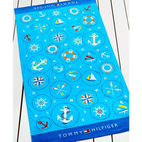 Tommy Hilfiger Plážová osuška nautical icons 170 x 90 cm od 1 990 Kč -  Heureka.cz