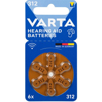 Varta Hearing Aid Batteries Type 312 6ks 24607101416 – Zboží Živě