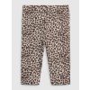 Kojenecké kalhoty a kraťasy GAP Dětské organic capri legíny leopard Béžová