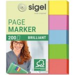 Štítky, papír, 5 × 40 listů, 12 × 50 mm, SIGEL „Brilliant Mini“, různé barvy HN625 – Hledejceny.cz