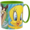 Hrnek a šálek Storline Dětský plastový hrnek LOONEY TUNES zelený 350 ml