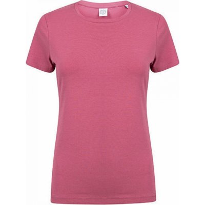 Skin Fit Women Dámské mírně prodloužené strečové triko Růžová