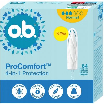 O.B. Tampóny ProComfort Normal 64 ks – Sleviste.cz