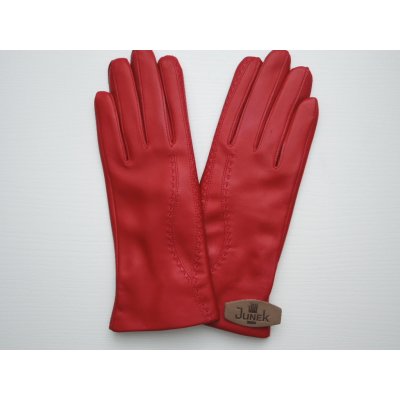 Junek dámské kožené rukavice 2601 červené – Zboží Mobilmania