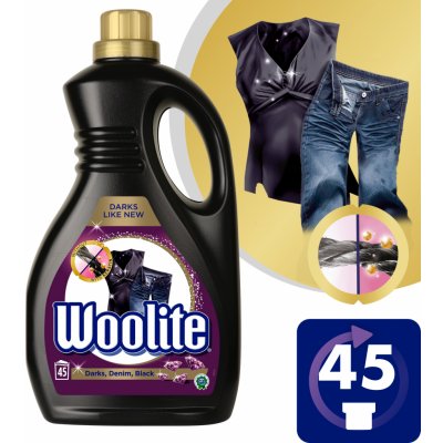 Woolite Darks Denim Black prací gel 45 PD 2,7 l