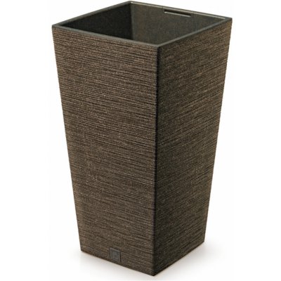 Prosperplast Květináč FURU SQUARE ECO WOOD 26,5cm kávový – Zboží Dáma