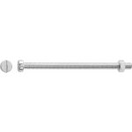 Závitový šroub s válcovou hlavou PZ bíle pozinkovaný M5 x 80 mm, 4 ks + matice – Hledejceny.cz