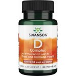 Swanson Vitamin D Complex with Vitamins D-2 & D-3 2000 IU 50 mcg 60 kapslí – Hledejceny.cz