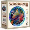 Puzzle Wooden City Dřevěný barevný pták 505 dílků