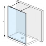 JIKA Cubito pure - skleněná stěna walk-in pro sprchovou vaničku 1200x800/900 mm (H267420), stříbrná/Transparentní sklo (H2674200026681) – Zboží Mobilmania