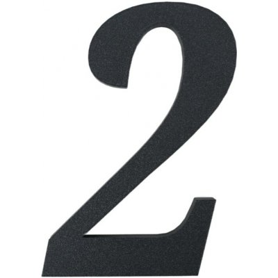 Číslo popisné 2 na zateplenou fasádu CLASSIC, antracit, 170 mm – Zboží Mobilmania