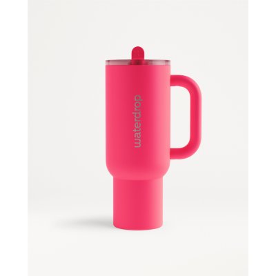 Waterdrop Explorer Tumbler nerezový tumbler s brčkem (limitovaná edice) Neon Pink 1100 ml – Zboží Dáma