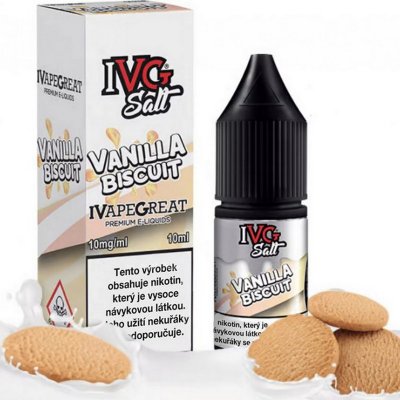 IVG Salt Vanilla Biscuit 10 ml 20 mg – Zboží Mobilmania