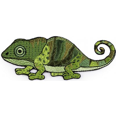 Nažehlovačka zvířata Varianta: 5 zelená sv. chameleon, Balení: 1 ks – Sleviste.cz