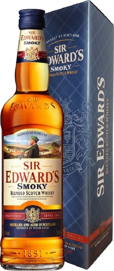 Sir Edward´s Smoky Blended Scotch Whisky 40% 0,7 l (karton)