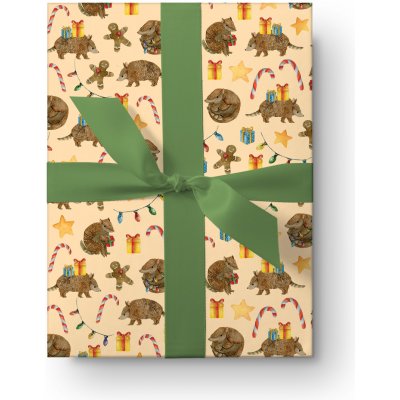 ePiPí Vánoční balicí papír - Vánoční pásovec – Zboží Živě