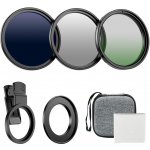 Apexel 67mm CPL+UV+ND32 Filter Kit APL-67FL3N – Zboží Živě