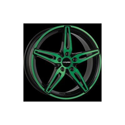 CARMANI 15 6,5x16 5x112 ET46 neon green polished – Sleviste.cz
