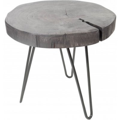 Interior De OS39597 GOA 43 cm šedý masiv akácie – Sleviste.cz