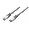 síťový kabel C-Tech CB-PP5F-2 patch, Cat5e, FTP, 2m, šedý