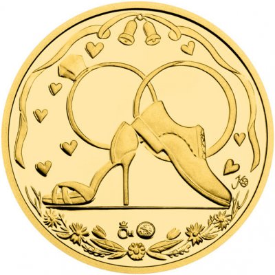 Česká mincovna Zlatý svatební dukát 2025 proof 3,49 g – Zboží Dáma