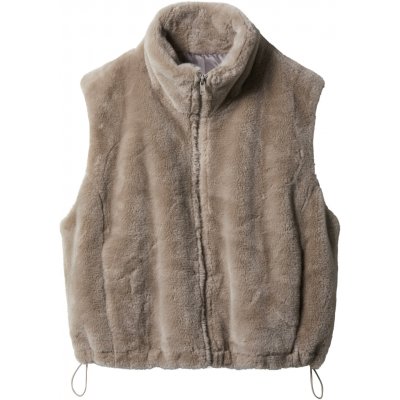 Esmara dámská plyšová vesta šedá – Zboží Mobilmania