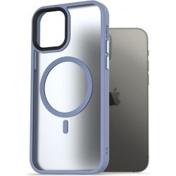 Pouzdro AlzaGuard Matte Case Compatible with MagSafe iPhone 12 / 12 Pro světle modré