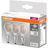 Žárovka Osram Sada LED žárovka P40 E14 4W 40W 4000K 3PAK